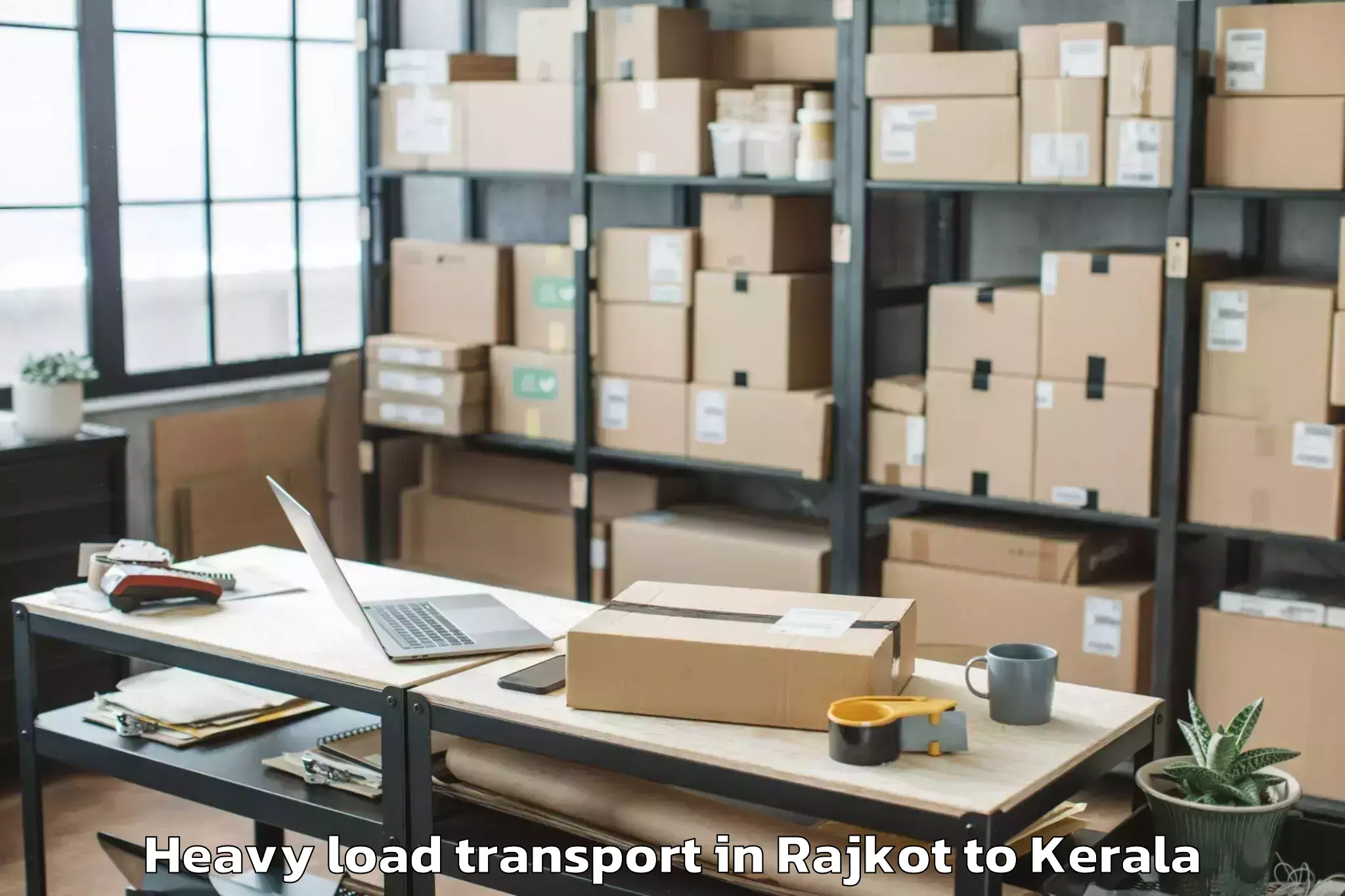 Top Rajkot to Kottarakkara Heavy Load Transport Available